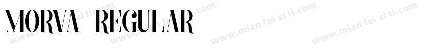 MORVA Regular字体转换